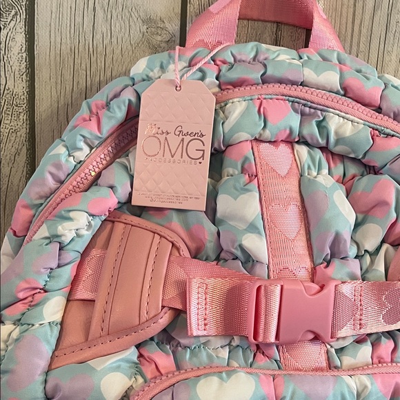 Miss Gwen’s accessories OMG pink and blue backpack new with tags #MustHaveBag - Picture 9 of 12